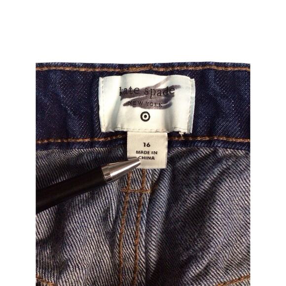Kate Spade New York Size 16 Wide Cuff Capri Jeans by Target Medium Wash - Picture 3 of 7